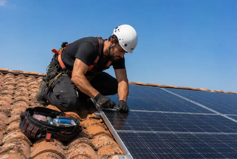 Maintenance et monitoring de panneaux solaires à Frans