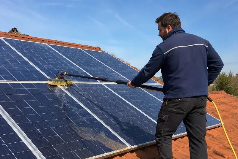 Nettoyage et entretien de panneaux solaires à Frans